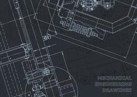 Computer aided design systems. Blueprint. Official style vector