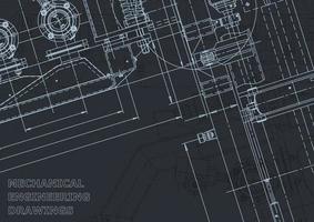 Computer aided design systems. Blueprint. Official style vector