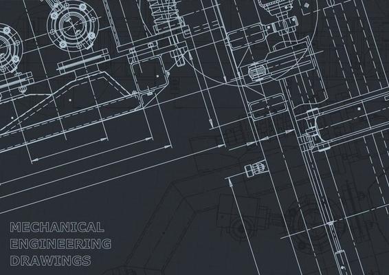 Computer aided design systems. Blueprint. Official style
