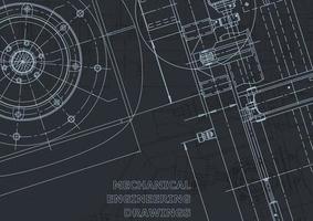 Computer aided design systems. Blueprint. Official style vector