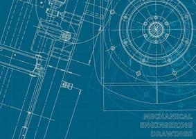 Corporate Identity. Blueprint. Vector engineering drawings