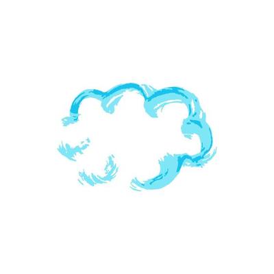 Doodle grunge style icon. Hand drawing paint, brush drawing. Isolated on a white background