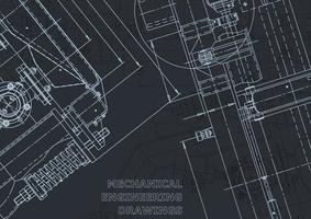 Computer aided design systems. Blueprint. Official style vector