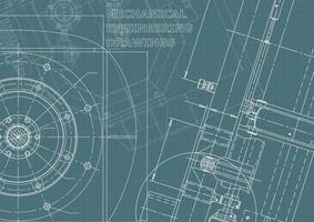 identidad corporativa. Plano. dibujos de ingenieria vectorial vector