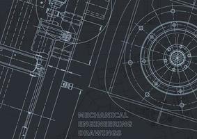 Computer aided design systems. Blueprint. Official style vector