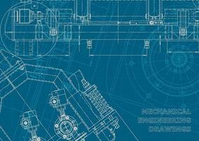 Corporate Identity. Blueprint. Vector engineering drawings