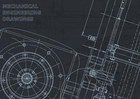 Computer aided design systems. Blueprint. Official style vector