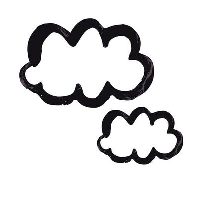 Doodle grunge style icon. Hand drawing paint, brush drawing. Isolated on a white background