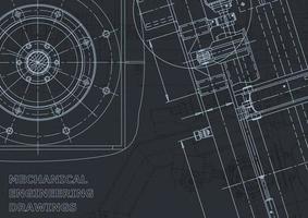 Computer aided design systems. Blueprint. Official style vector