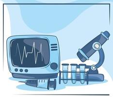 diagnóstico médico de salud vector