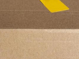 brown cardboard box photo