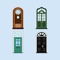 residential door set vector