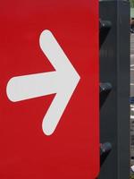 right direction arrow sign photo