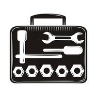 mechanic tools box vector