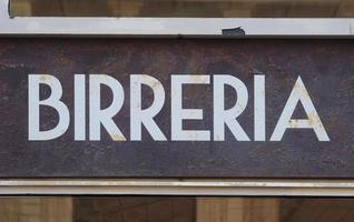 Birreria pub sign photo