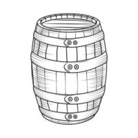 barril de madera vintage