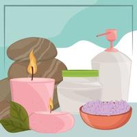 spa objects treatment vector