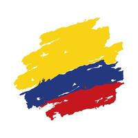 Colombia flag stroke vector