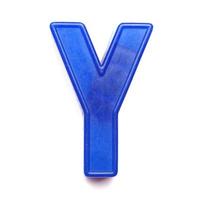 Magnetic uppercase letter Y photo