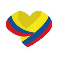 bandera colombia patriotismo vector