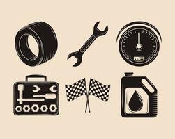 car service equipment vector