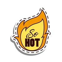 flame, hot patch vector