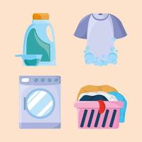 icon laundry washer vector