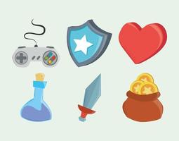 video game collection vector