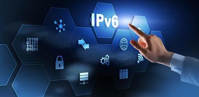 protocolo de internet versión 6 ipv6. dispositivos conectados en la red foto