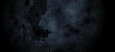 Grunge scary background. Old black Wall Concrete . Horror Cement Texture photo