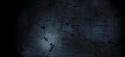 Grunge scary background. Old black Wall Concrete . Horror Cement Texture photo