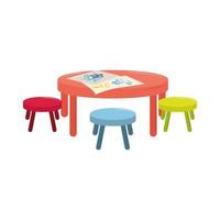 table of playroom vector