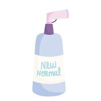 hand sanitizer alcohol cartoon icon isolated style white background vector