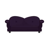 purple large sofa vector