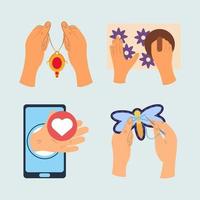 icon hands creative vector