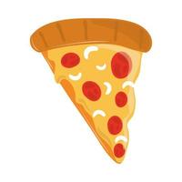 slide pizza food vector