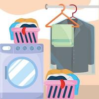 laundry home room vector