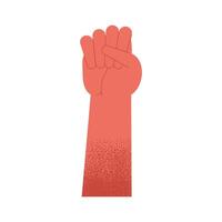 hand human fist vector