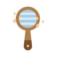 cute handle mirror vector