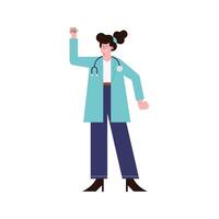 female doctor character vector