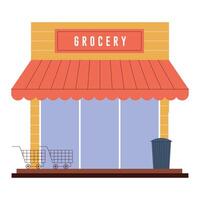 grocery store design vector