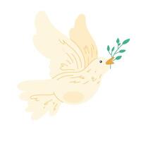 dove with branch vector