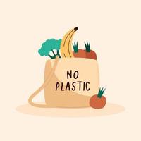 no plastic lettering vector