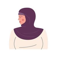 muslim race woman vector