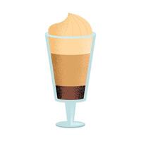 bebida de café helado vector