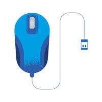 Isolated blue mouse vector