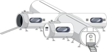 parte de la estación espacial aislada vector