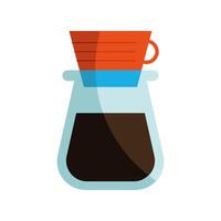 coffee chemex method vector