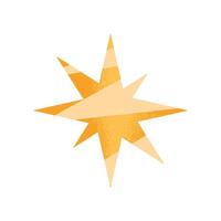 Isolated star icon vector