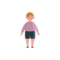 little boy character vector